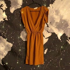 Everly Retro Floral 50’s Feel A-Line Plunging Midi
